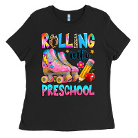 Black rolling into preschool grade Ladies Tee - texasbilliewilder