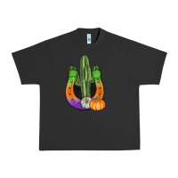 Pigment Black horseshoe halloween cactus Urban Heavy Tee - AdoDesignShop