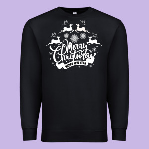 Merry Christmas Happy New Year Premium Sweatshirt Designed By Bettercallsaul