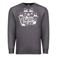 Charcoal Heather Merry Christmas Happy New Year Premium Sweatshirt - Bettercallsaul