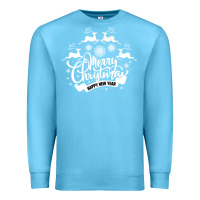 Ocean Blue Merry Christmas Happy New Year Premium Sweatshirt - Bettercallsaul