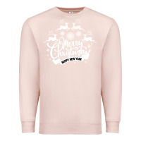 Pale Pink Merry Christmas Happy New Year Premium Sweatshirt - Bettercallsaul