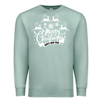 Seafoam Merry Christmas Happy New Year Premium Sweatshirt - Bettercallsaul