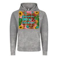Raised 90's Country Guitar Cactus Sunflower's Vintage Hoodie | Teevron