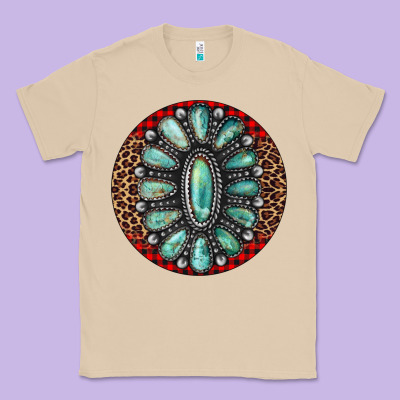 Turquoise Gemstone Christmas Ornament Classic Tee Designed By Jasminsmagicworld