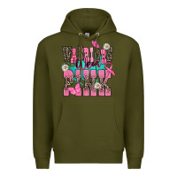 Army Green warriors wear pink Premium Hoodie - NancyCooperArtShop