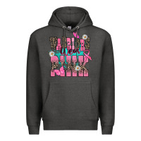 Charcoal Heather warriors wear pink Premium Hoodie - NancyCooperArtShop