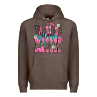 Coffee warriors wear pink Premium Hoodie - NancyCooperArtShop