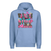 Colony Blue warriors wear pink Premium Hoodie - NancyCooperArtShop