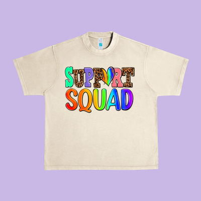 Support Squad Urban Heavy Tee Designed By Adodesignshop