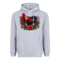 Heather Grey Farm Cock Heavyweight Hoodie - Bettercallsaul