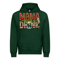 Forest Green Mama needs a drink mother's day Urban Hoodie - HowdyJamesFarm