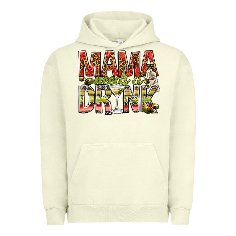 Mama Needs A Drink Mother's Day Urban Hoodie by HowdyJamesFarm | Teevron
