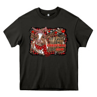 Asphalt all i want for christmas is a cow cowhide Heavy Core Tee - RanaPortraitStore
