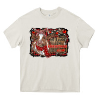 Cream all i want for christmas is a cow cowhide Heavy Core Tee - RanaPortraitStore