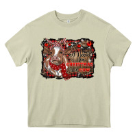 Mossy all i want for christmas is a cow cowhide Heavy Core Tee - RanaPortraitStore