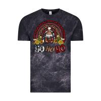 Cloud Black rainbow and hohoho with gnome Vintage Tee - AdoDesignShop