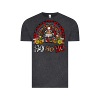 Vintage Black rainbow and hohoho with gnome Vintage Tee - AdoDesignShop