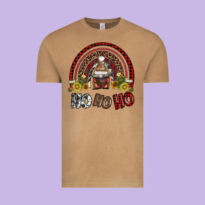 Rainbow And Hohoho With Gnome Vintage Tee Designed By Adodesignshop