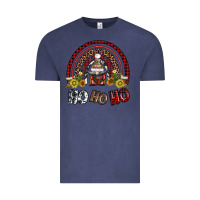 Vintage Denim rainbow and hohoho with gnome Vintage Tee - AdoDesignShop