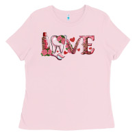 Bubblegum Pink valentines day dental love Ladies Tee - RanaPortraitStore