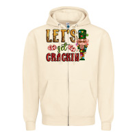 Sandshell Let's get crackin Christmas Zipper Hoodie - NancyCooperArtShop