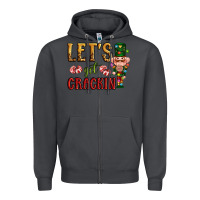 Smoke Let's get crackin Christmas Zipper Hoodie - NancyCooperArtShop