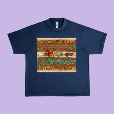 Arrow Wooden Sunflower Urban Heavy Tee Designed By Artiststas