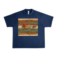 Navy arrow wooden sunflower Urban Heavy Tee - Artiststas