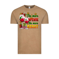 Vintage Coffee The more wine the more merry Vintage Tee - AdoDesignShop