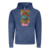 Vintage Denim cowgirls don't crty boots hat sunflowers 12 oz can cooler  (slim) Vintage Hoodie - Artiststas