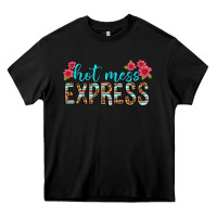 Black hot mess express Heavy Core Tee - texasbilliewilder