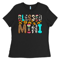 Black blessed mini Ladies Tee - Zillion Design Studio