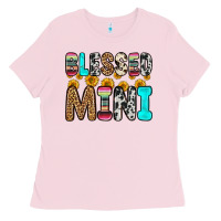 Bubblegum Pink blessed mini Ladies Tee - Zillion Design Studio