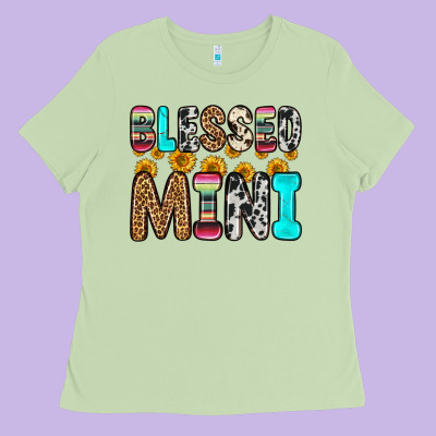Blessed Mini Ladies Tee Designed By Zillion Design Studio