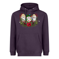 Plum Christmas Gnomes Heavyweight Hoodie - Bettercallsaul