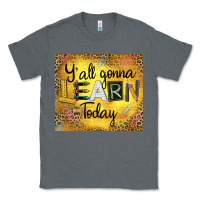 Charcoal Heather Western Y'all Gonna Learn Today Classic Tee - LillyAllenDesigns