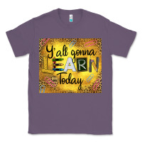 Lavender Western Y'all Gonna Learn Today Classic Tee - LillyAllenDesigns
