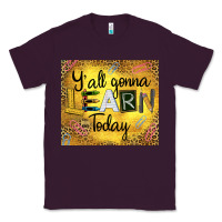 Plum Western Y'all Gonna Learn Today Classic Tee - LillyAllenDesigns