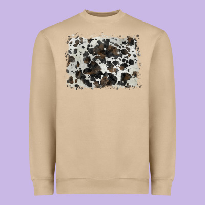 Cowhide Background Heavyweight Sweatshirt Designed By Barkaloodesign