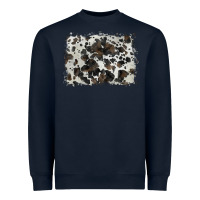 Navy cowhide background Heavyweight Sweatshirt - BarkalooDesign