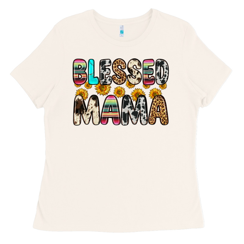 Blessed Mama Ladies Tee by Zillion Design Studio | Teevron