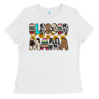 White blessed mama Ladies Tee - Zillion Design Studio