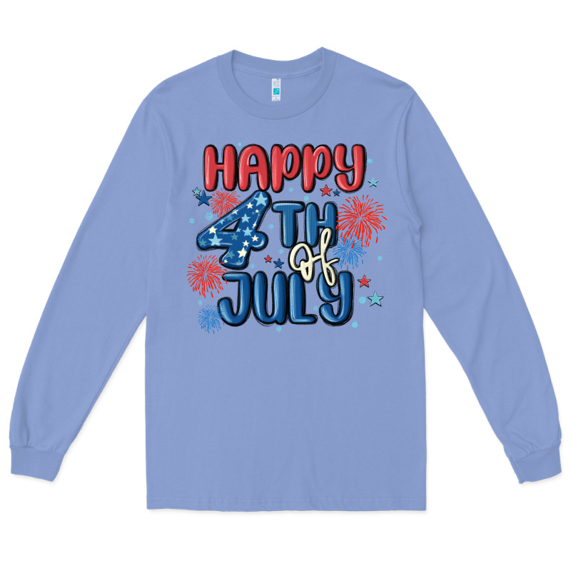 Happy 4th Of July Long Sleeve Tee by MaliasSmallBusiness | Teevron