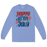 Colony Blue happy 4th of july Long Sleeve Tee - MaliasSmallBusiness