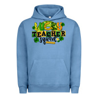 Pigment Pebble Blue Lucky Teacher Squad St. Patrick's Day Urban Hoodie - CowGirlArtShop