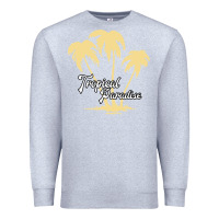 Heather Grey Tropical Paradise Premium Sweatshirt - Bettercallsaul