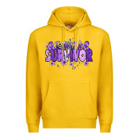 Lemon I am a survivor purple ribbon Premium Hoodie - NancyCooperArtShop