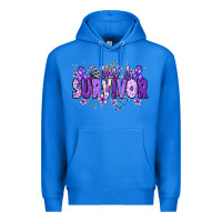 True Royal I am a survivor purple ribbon Premium Hoodie - NancyCooperArtShop
