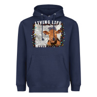 Navy Between Jesus Take The Wheel I Wish A Heifer Would Heavyweight Hoodie - Bettercallsaul